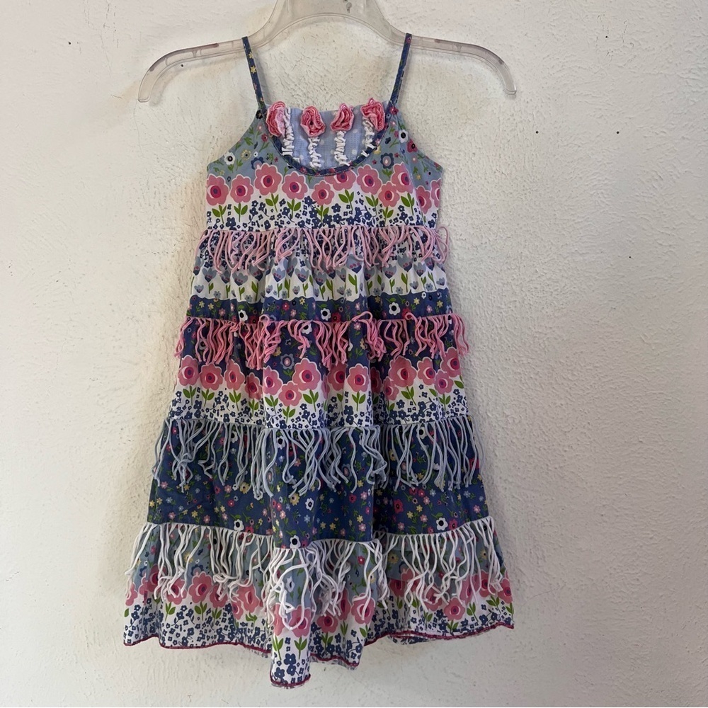 Beetlejuice London boho pastel fringe sundress